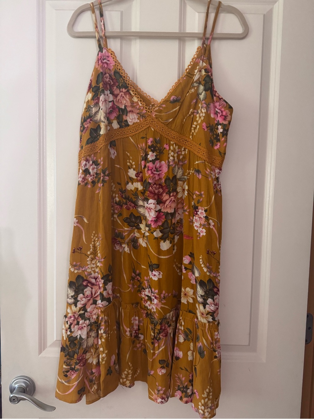 Umgee Yellow Floral Dress